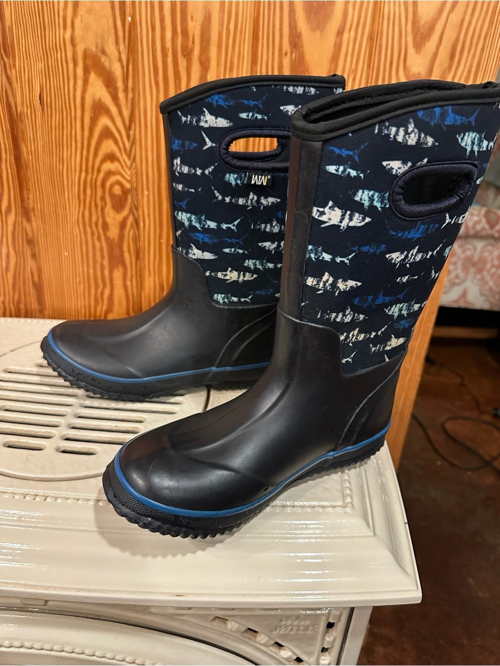 Neoprene Rain Snow Boots Boys Size 2
